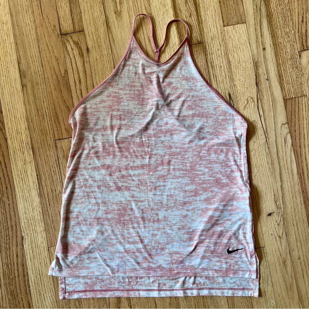 Nike Pink Racerback Yoga Tank Sz Small